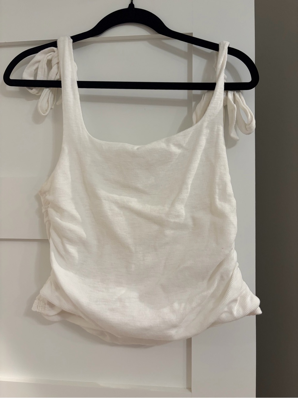 Free People White Boulevard Tank Size Medium